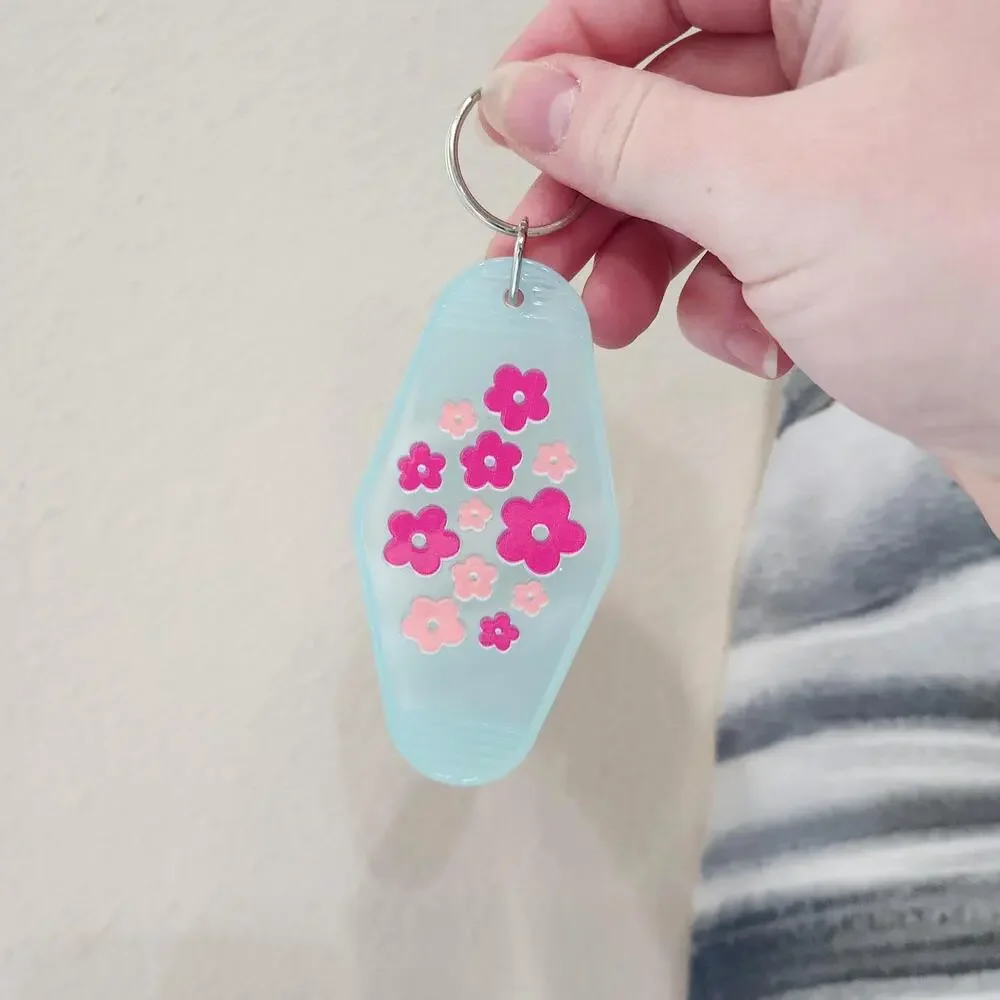Custom Motel Keychains Car Accessories Customizable Gift Travel Summer Road Trip